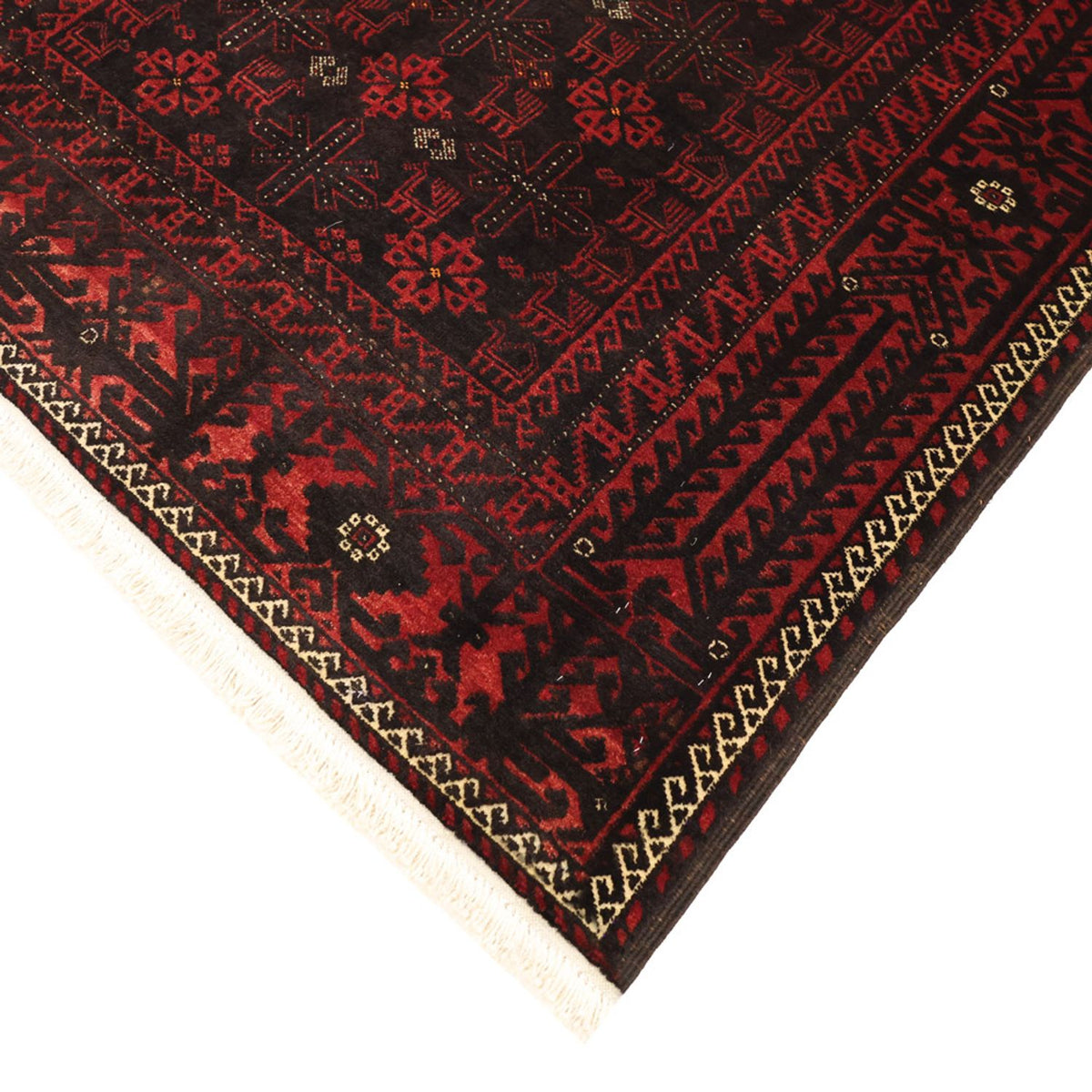 Alfombra Belutsch - 190 x 107 cm - rojo oscuro
