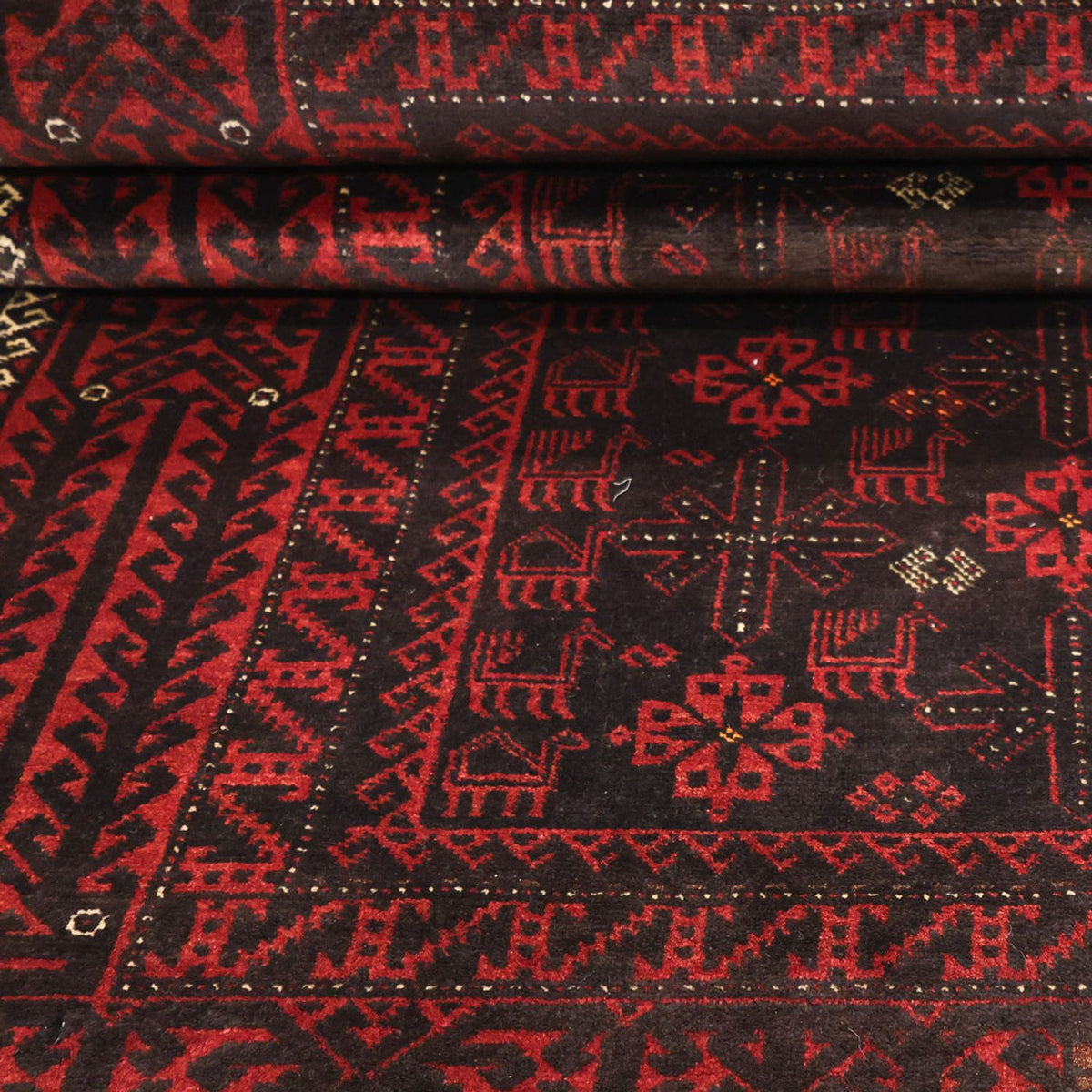 Alfombra Belutsch - 190 x 107 cm - rojo oscuro