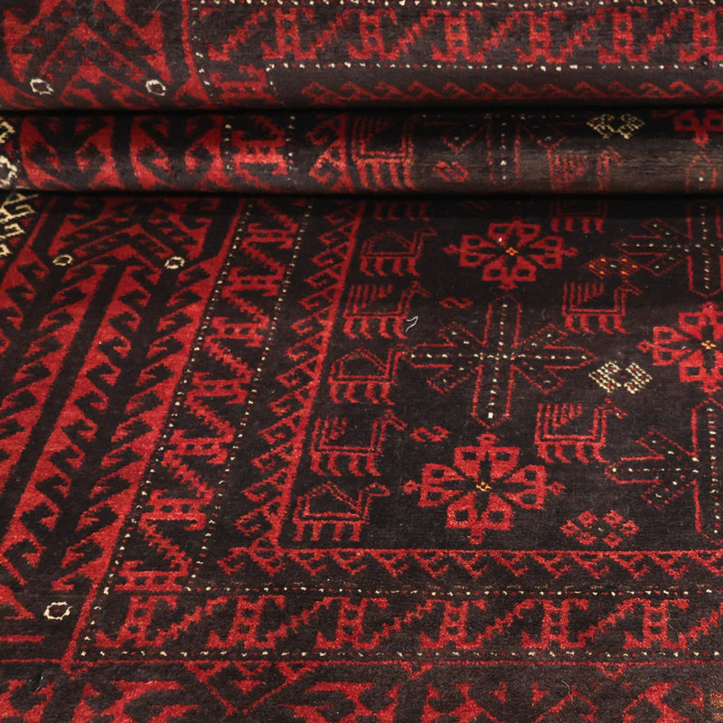 Alfombra Belutsch - 190 x 107 cm - rojo oscuro