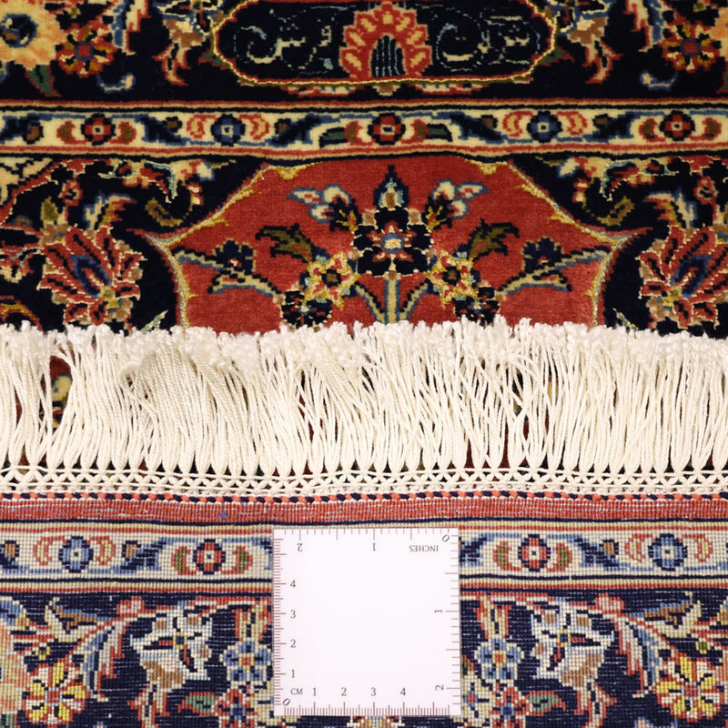 Alfombra persa - Keshan - Urdimbre de seda - 122 x 59 cm - rojo