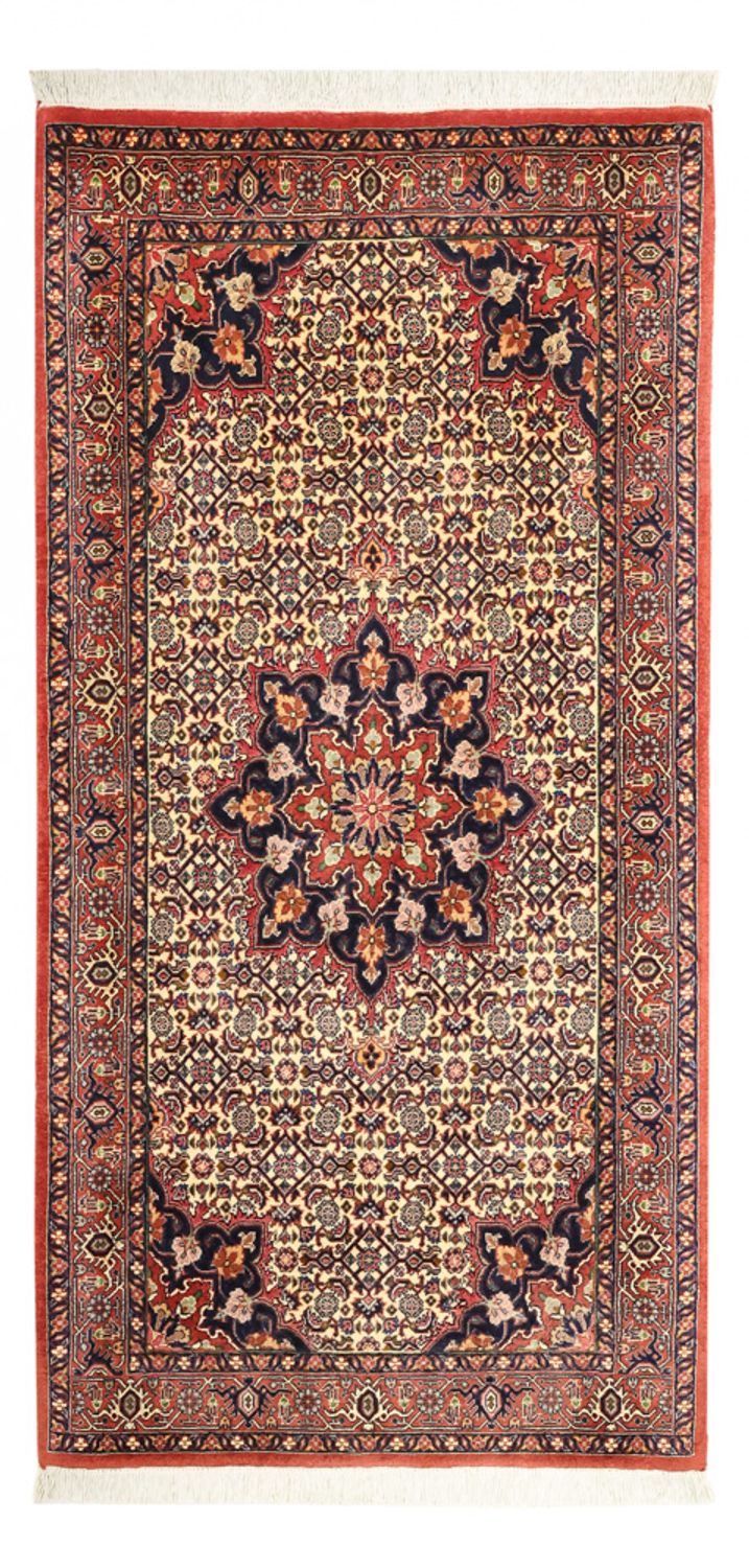 Alfombra persa - Bidjar - 140 x 70 cm - beige oscuro