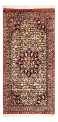 Alfombra persa - Bidjar - 140 x 70 cm - beige oscuro