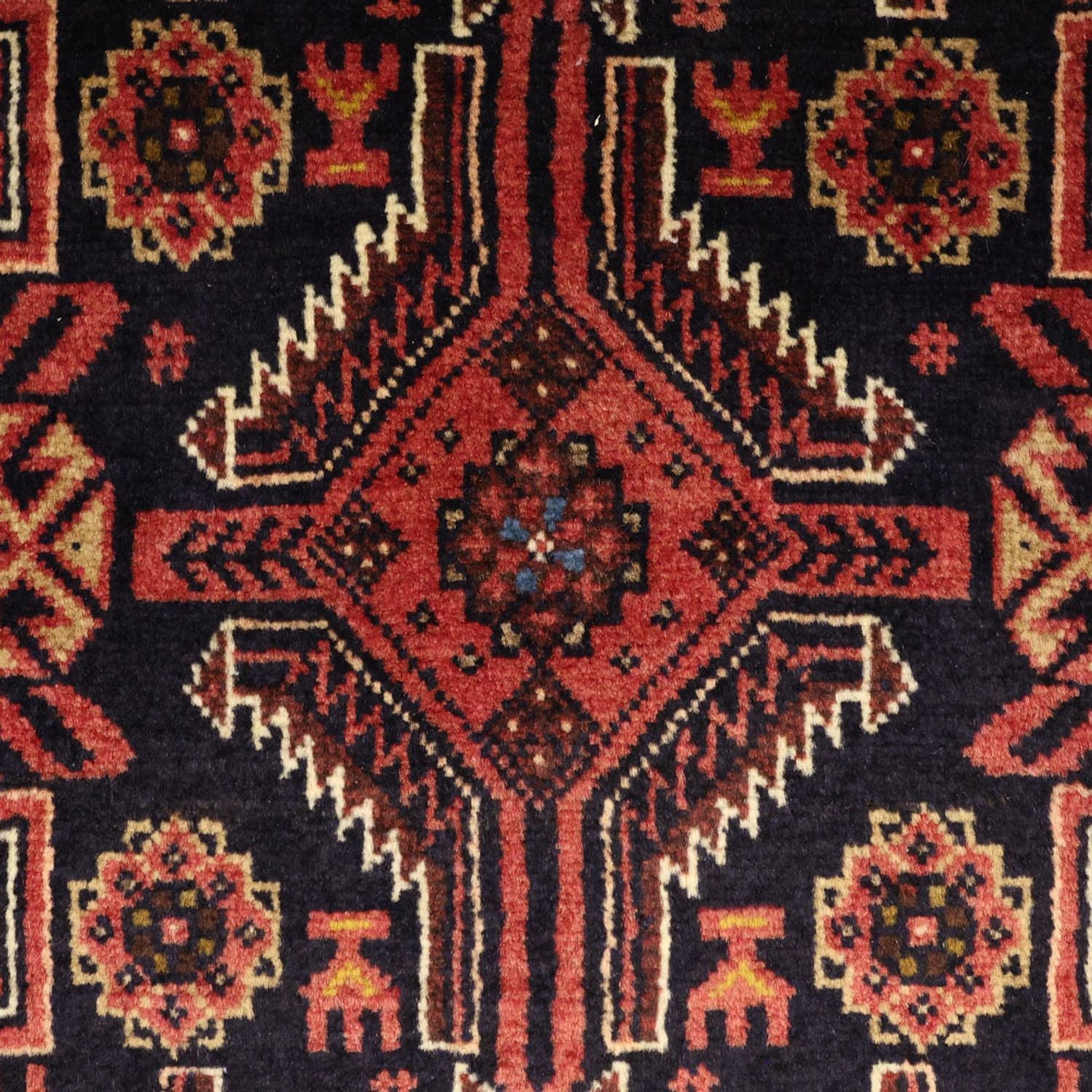 Alfombra de pasillo Alfombra Belutsch - 195 x 100 cm - rojo oscuro