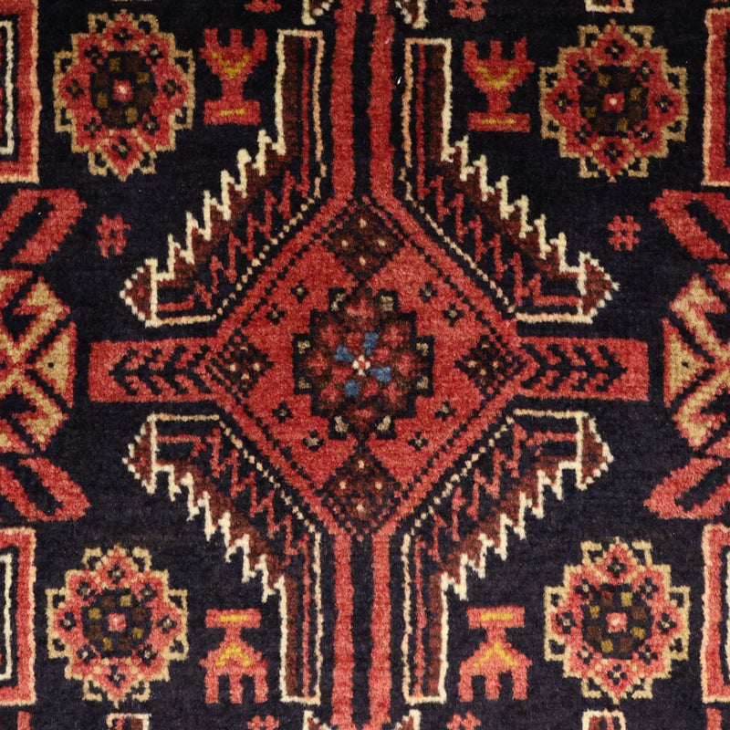 Alfombra de pasillo Alfombra Belutsch - 195 x 100 cm - rojo oscuro