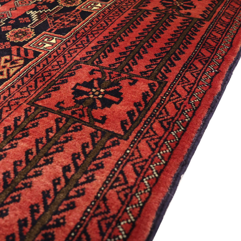 Alfombra de pasillo Alfombra Belutsch - 195 x 100 cm - rojo oscuro