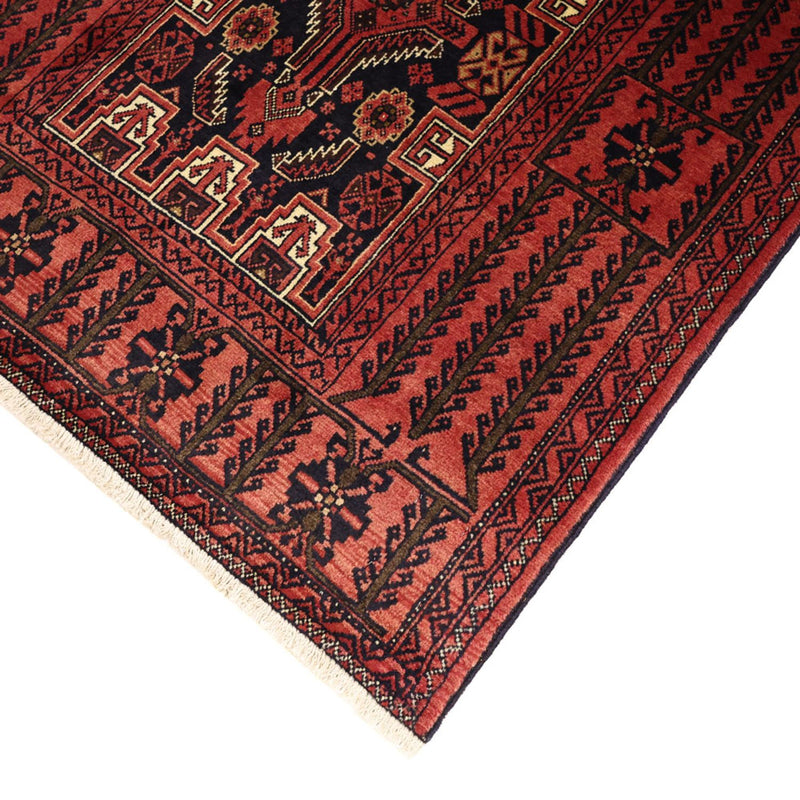 Alfombra de pasillo Alfombra Belutsch - 195 x 100 cm - rojo oscuro