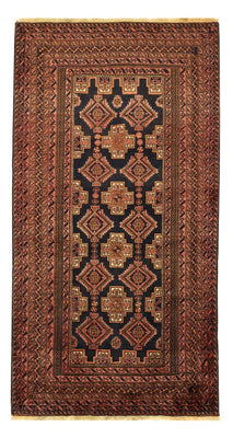 Alfombra de pasillo Alfombra Belutsch - 186 x 101 cm - marrón oscuro