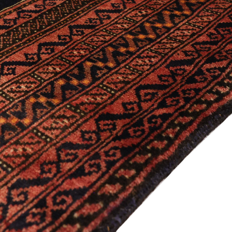 Alfombra de pasillo Alfombra Belutsch - 186 x 101 cm - marrón oscuro
