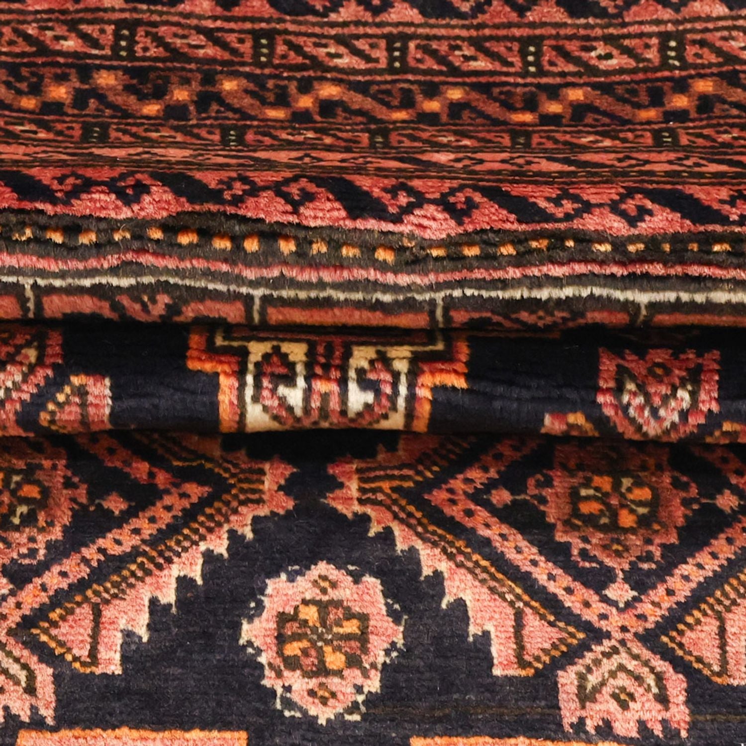 Alfombra de pasillo Alfombra Belutsch - 186 x 101 cm - marrón oscuro