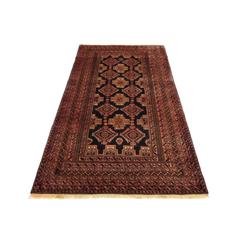 Alfombra de pasillo Alfombra Belutsch - 186 x 101 cm - marrón oscuro