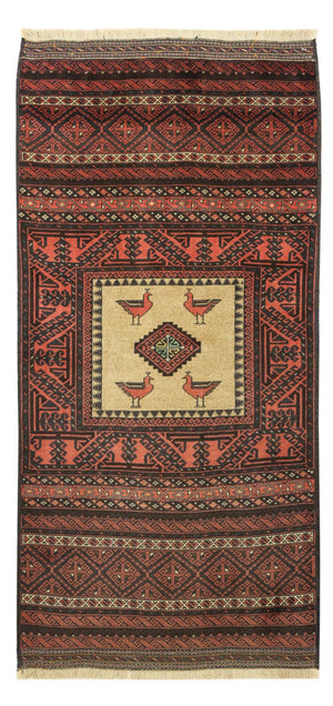 Alfombra de pasillo Alfombra Belutsch - 198 x 96 cm - multicolor