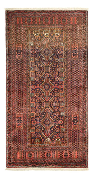 Alfombra de pasillo Alfombra Belutsch - 198 x 109 cm - marrón oscuro