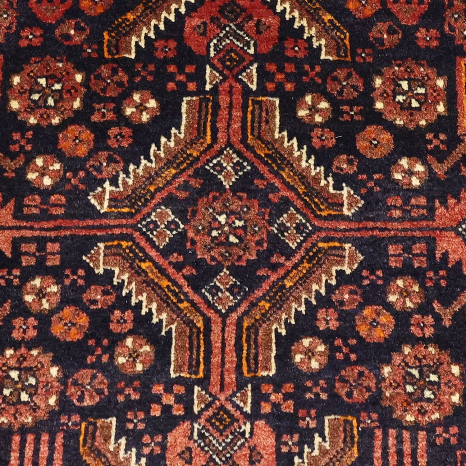 Alfombra de pasillo Alfombra Belutsch - 198 x 109 cm - marrón oscuro