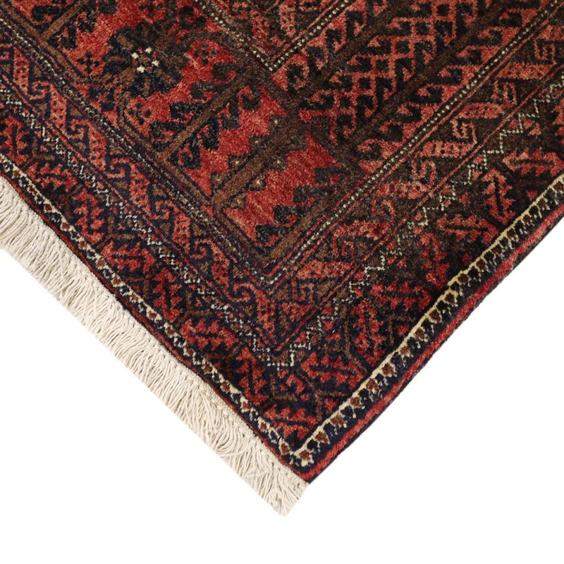 Alfombra de pasillo Alfombra Belutsch - 198 x 109 cm - marrón oscuro