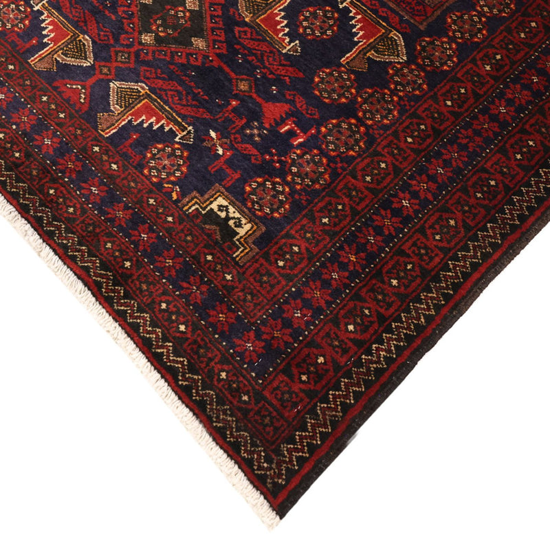 Alfombra de pasillo Alfombra Belutsch - 194 x 101 cm - rojo oscuro