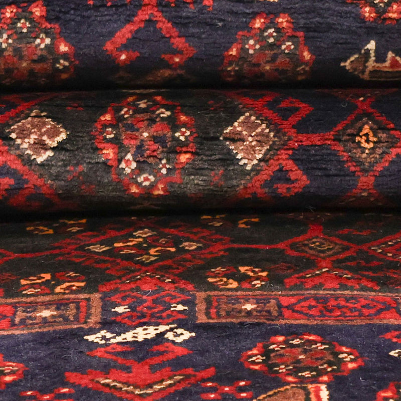 Alfombra de pasillo Alfombra Belutsch - 194 x 101 cm - rojo oscuro