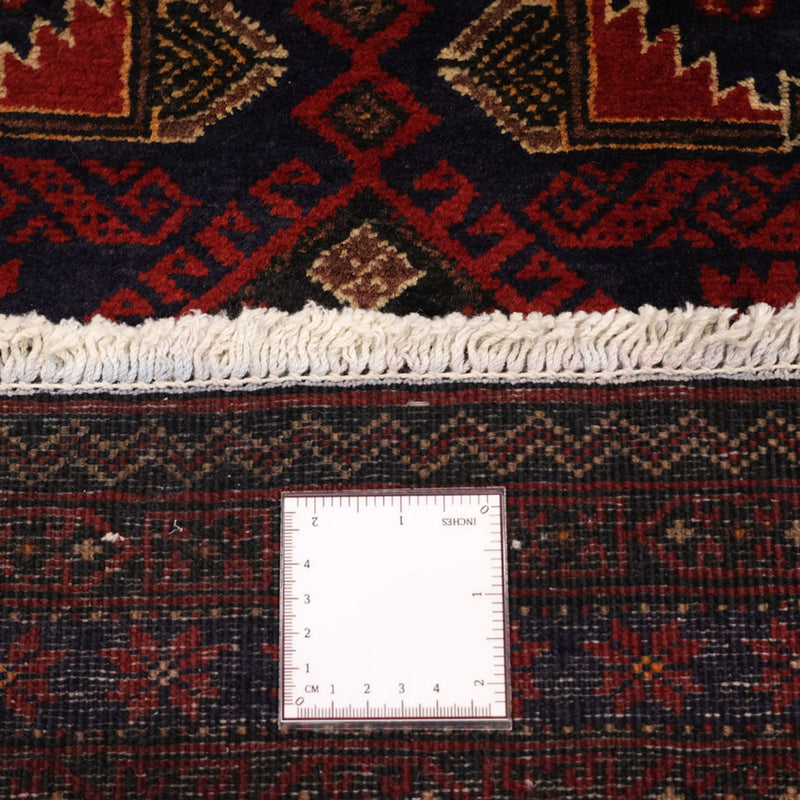Alfombra de pasillo Alfombra Belutsch - 194 x 101 cm - rojo oscuro