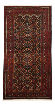 Alfombra de pasillo Alfombra Belutsch - 195 x 98 cm - rojo oscuro