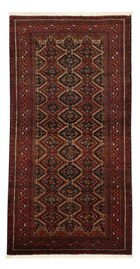 Alfombra de pasillo Alfombra Belutsch - 195 x 98 cm - rojo oscuro
