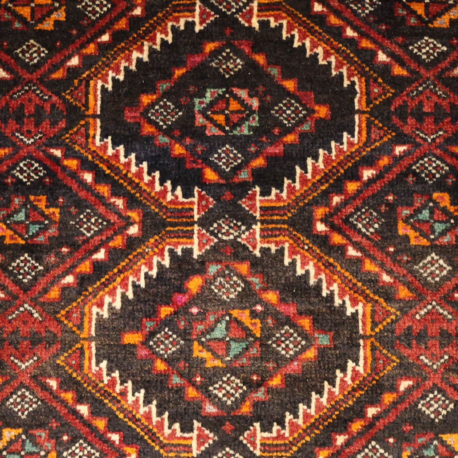 Alfombra de pasillo Alfombra Belutsch - 195 x 98 cm - rojo oscuro