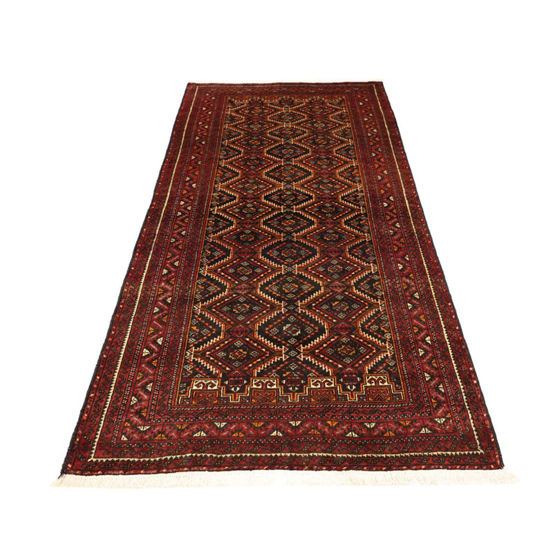 Alfombra de pasillo Alfombra Belutsch - 195 x 98 cm - rojo oscuro