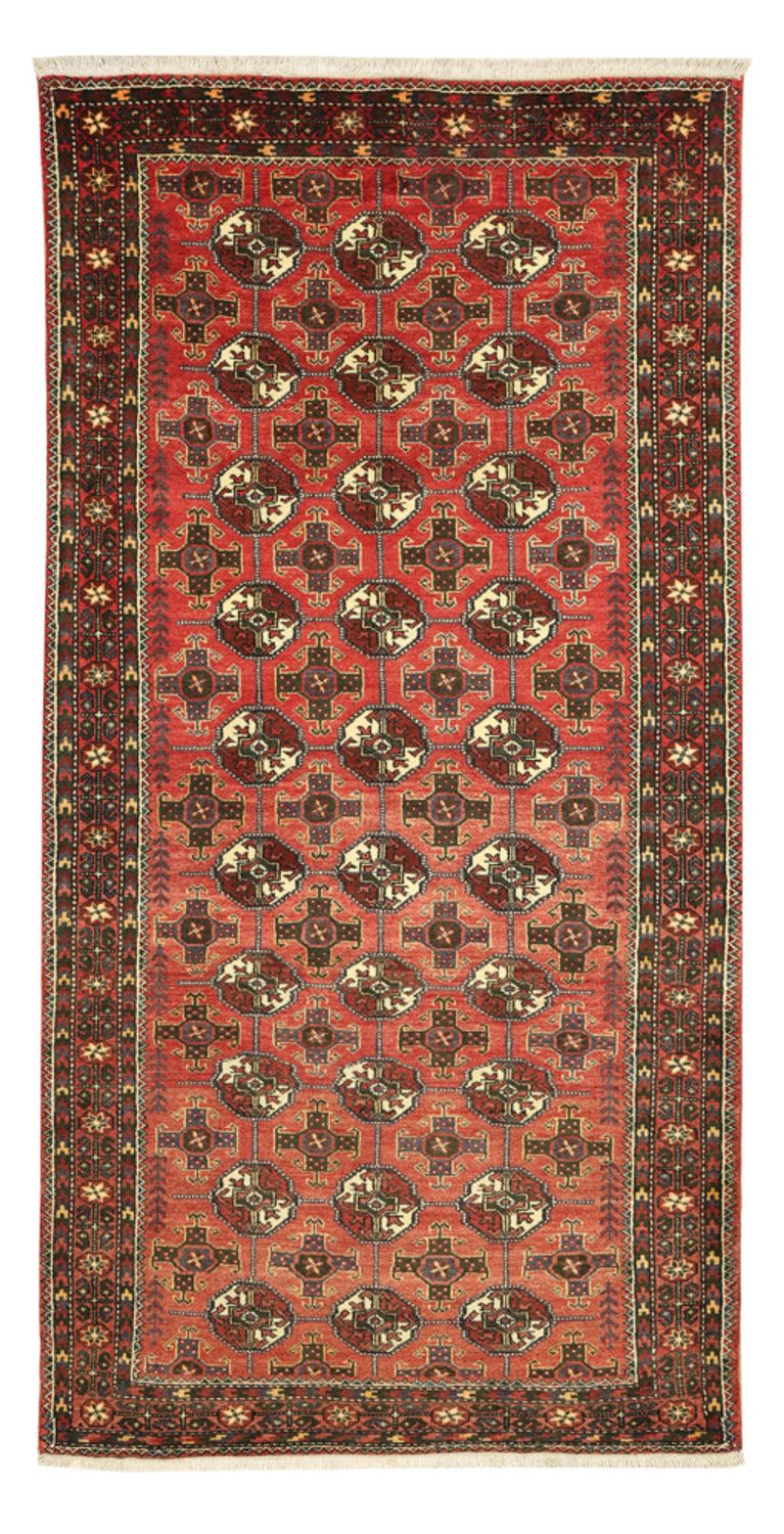 Alfombra de pasillo Alfombra Belutsch - 205 x 104 cm - rojo