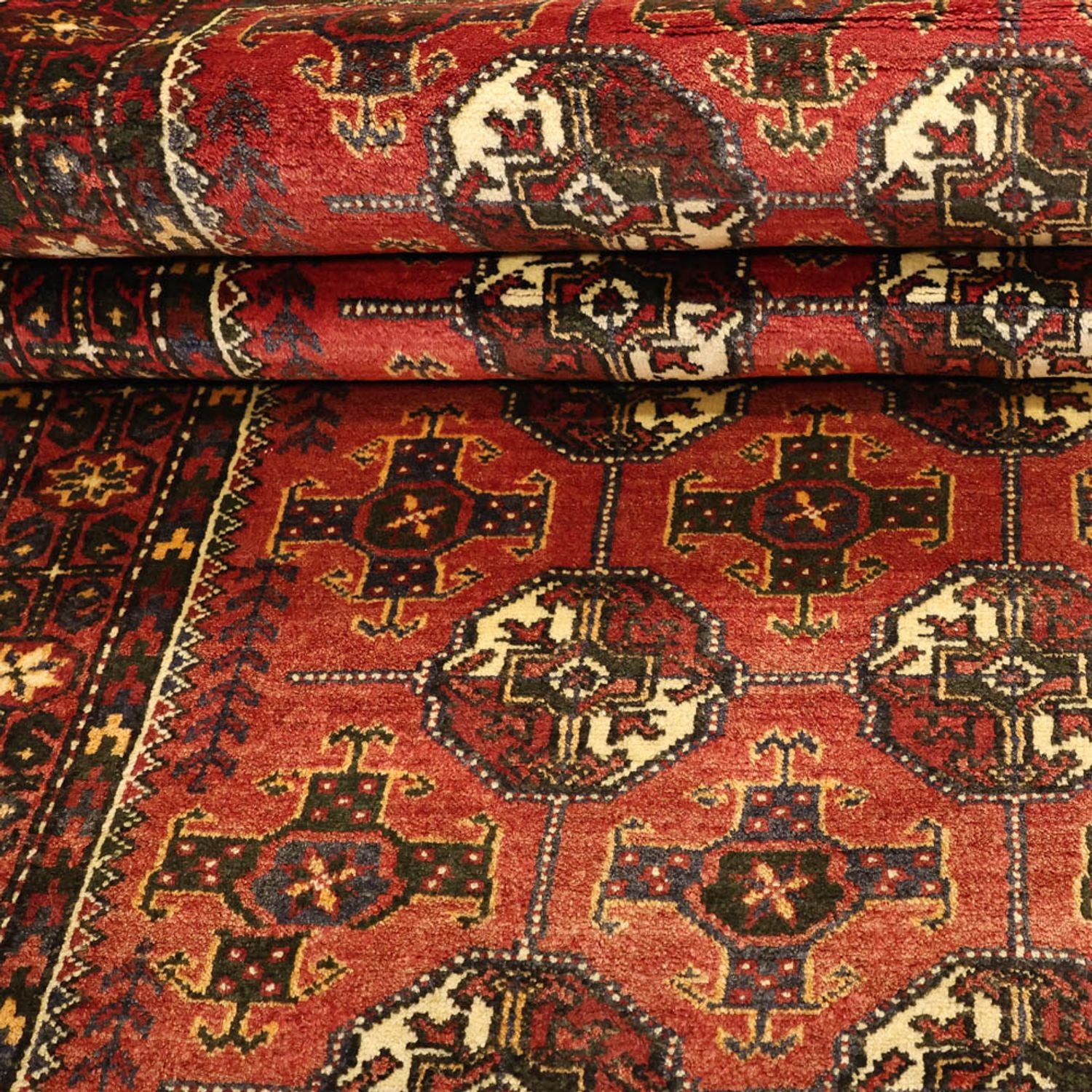 Alfombra de pasillo Alfombra Belutsch - 205 x 104 cm - rojo