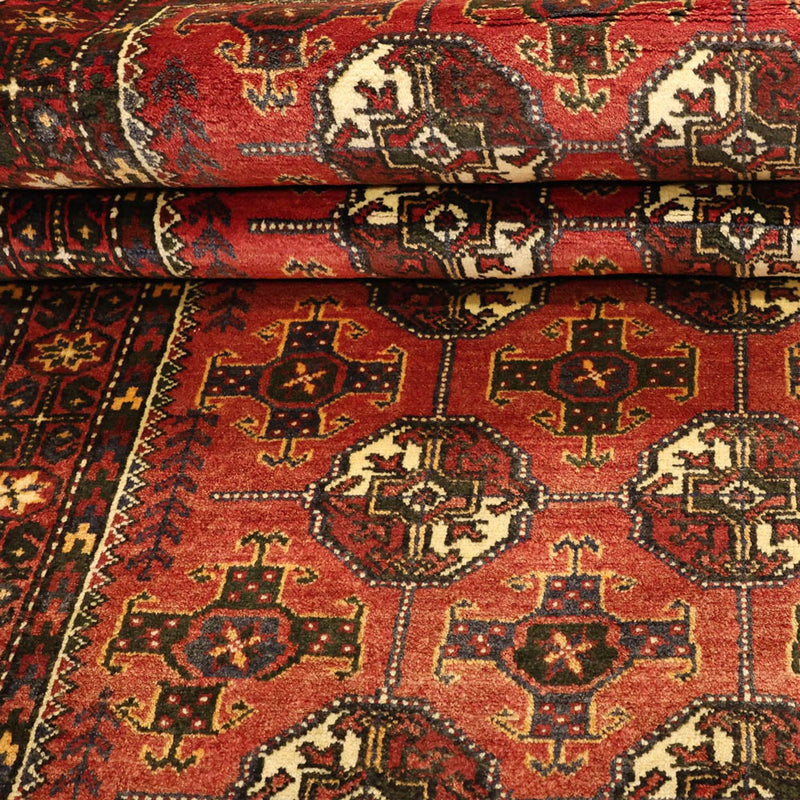 Alfombra de pasillo Alfombra Belutsch - 205 x 104 cm - rojo