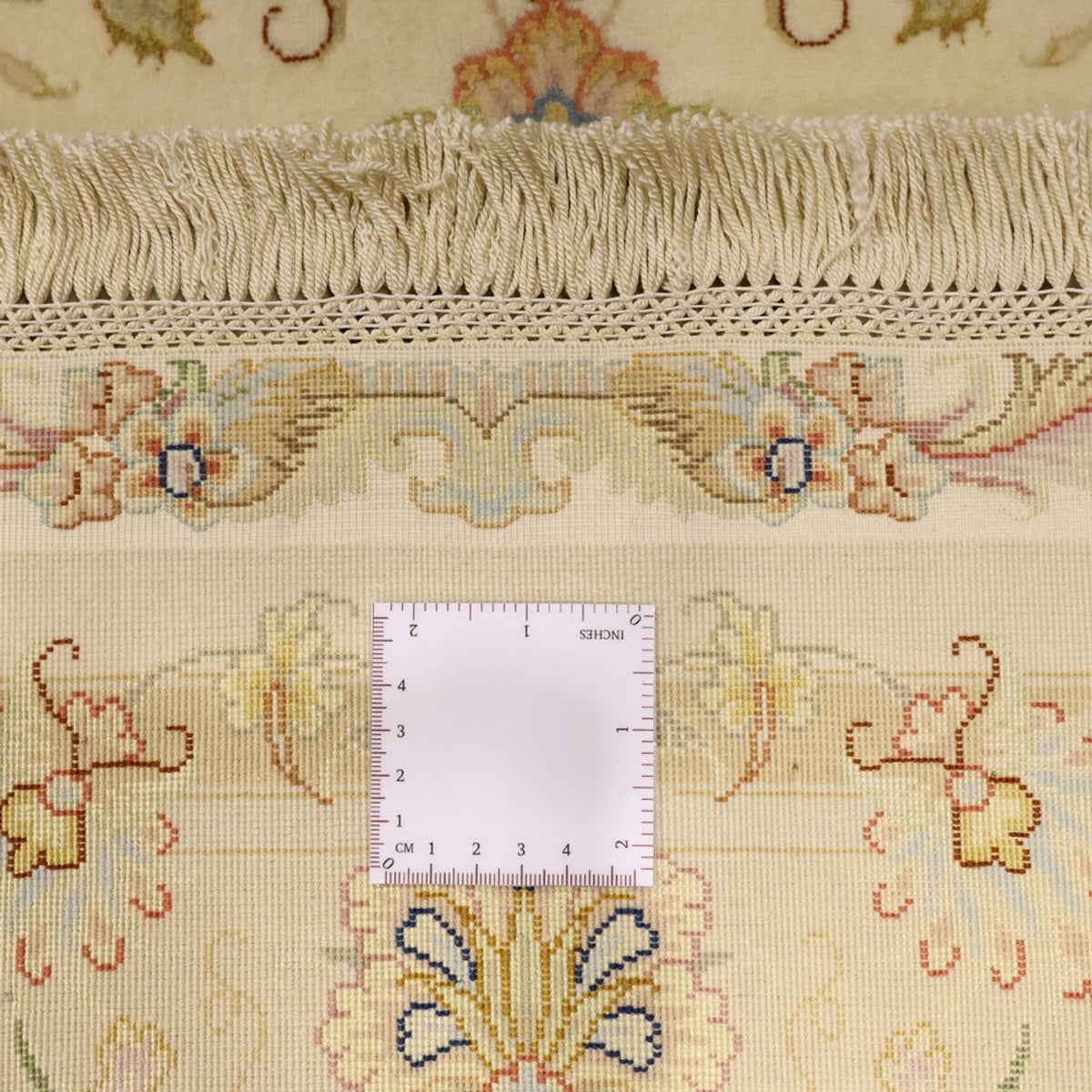 Alfombra Persa - Tabriz - Prima - Urdimbre de seda - 160 x 97 cm - arena