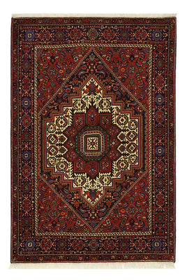 Alfombra persa - Nómada - 152 x 102 cm - rojo oscuro