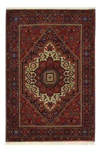 Alfombra persa - Nómada - 152 x 102 cm - rojo oscuro