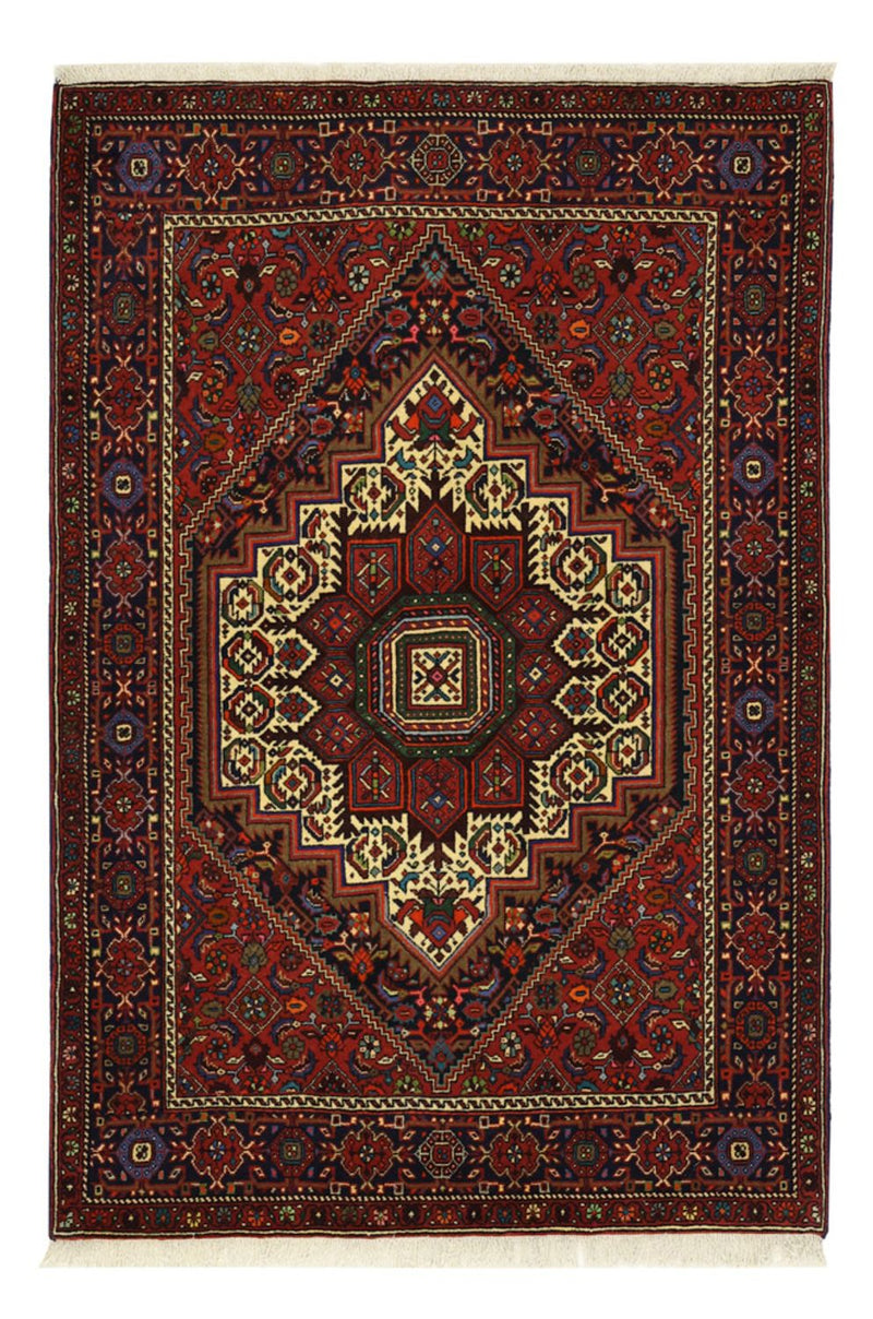 Alfombra persa - Nómada - 152 x 102 cm - rojo oscuro