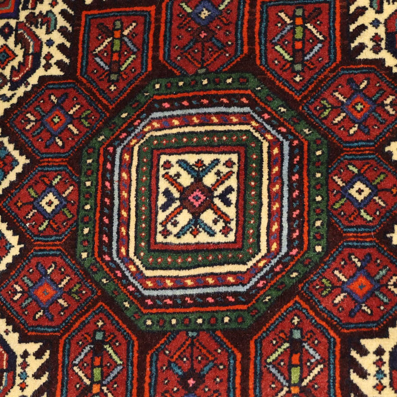 Alfombra persa - Nómada - 152 x 102 cm - rojo oscuro