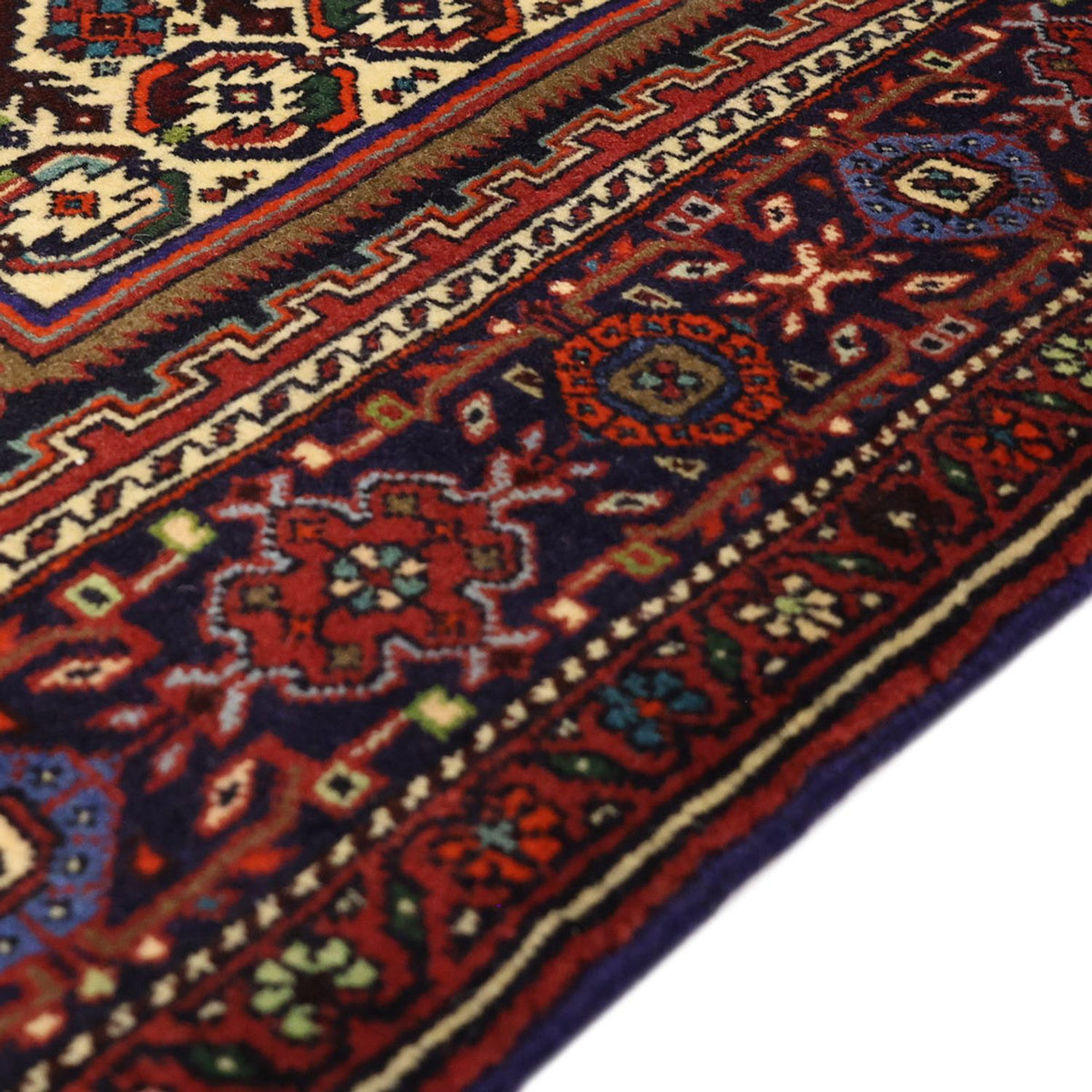 Alfombra persa - Nómada - 152 x 102 cm - rojo oscuro