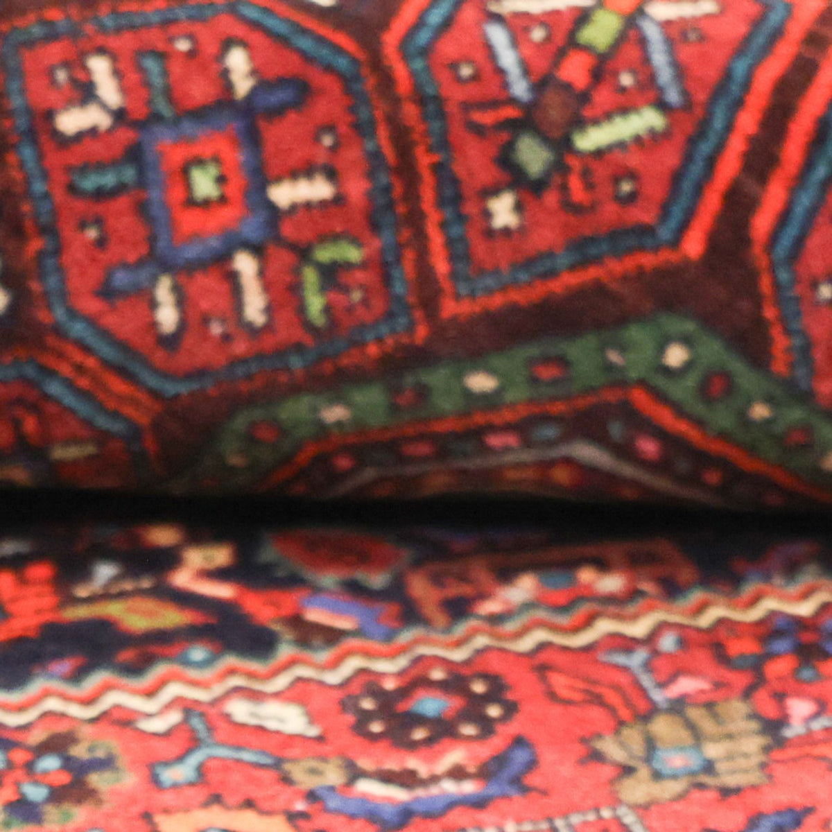 Alfombra persa - Nómada - 152 x 102 cm - rojo oscuro