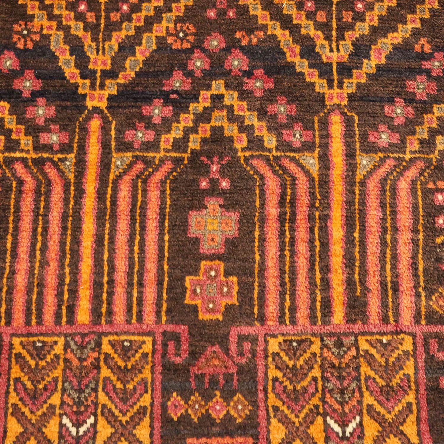 Alfombra de pasillo Alfombra Belutsch - 211 x 102 cm - multicolor