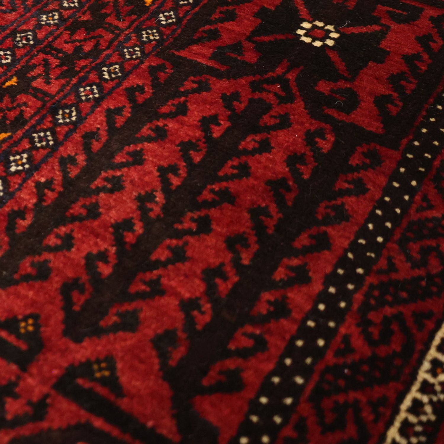 Alfombra de pasillo Alfombra Belutsch - 201 x 97 cm - rojo oscuro