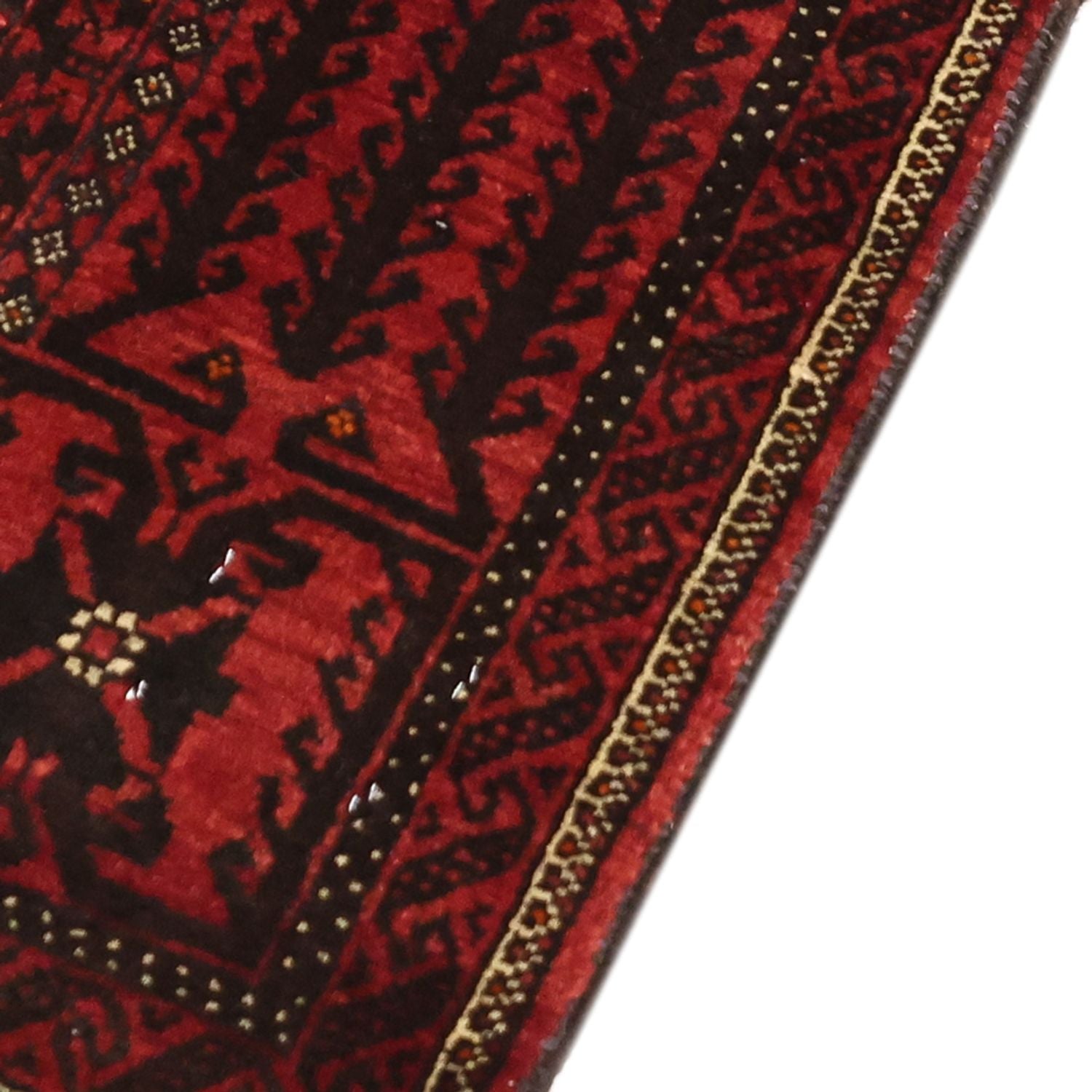 Alfombra de pasillo Alfombra Belutsch - 201 x 97 cm - rojo oscuro