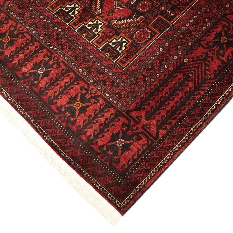 Alfombra de pasillo Alfombra Belutsch - 201 x 97 cm - rojo oscuro