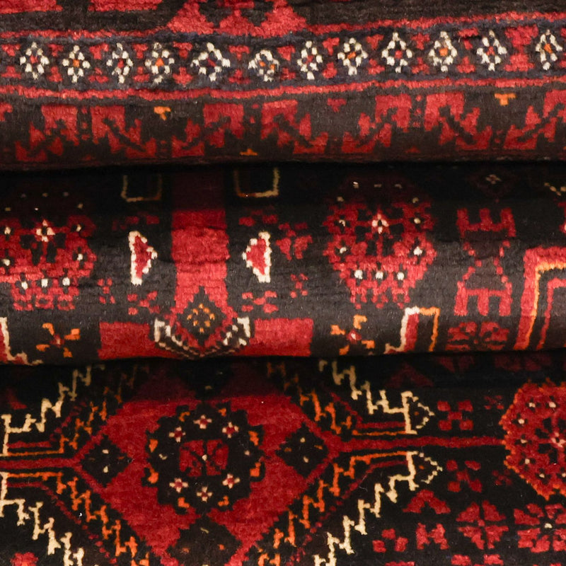 Alfombra de pasillo Alfombra Belutsch - 201 x 97 cm - rojo oscuro