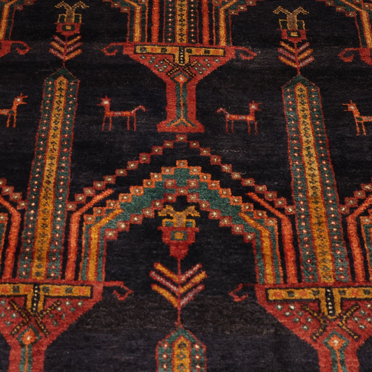 Alfombra de pasillo Alfombra Belutsch - 274 x 125 cm - azul oscuro