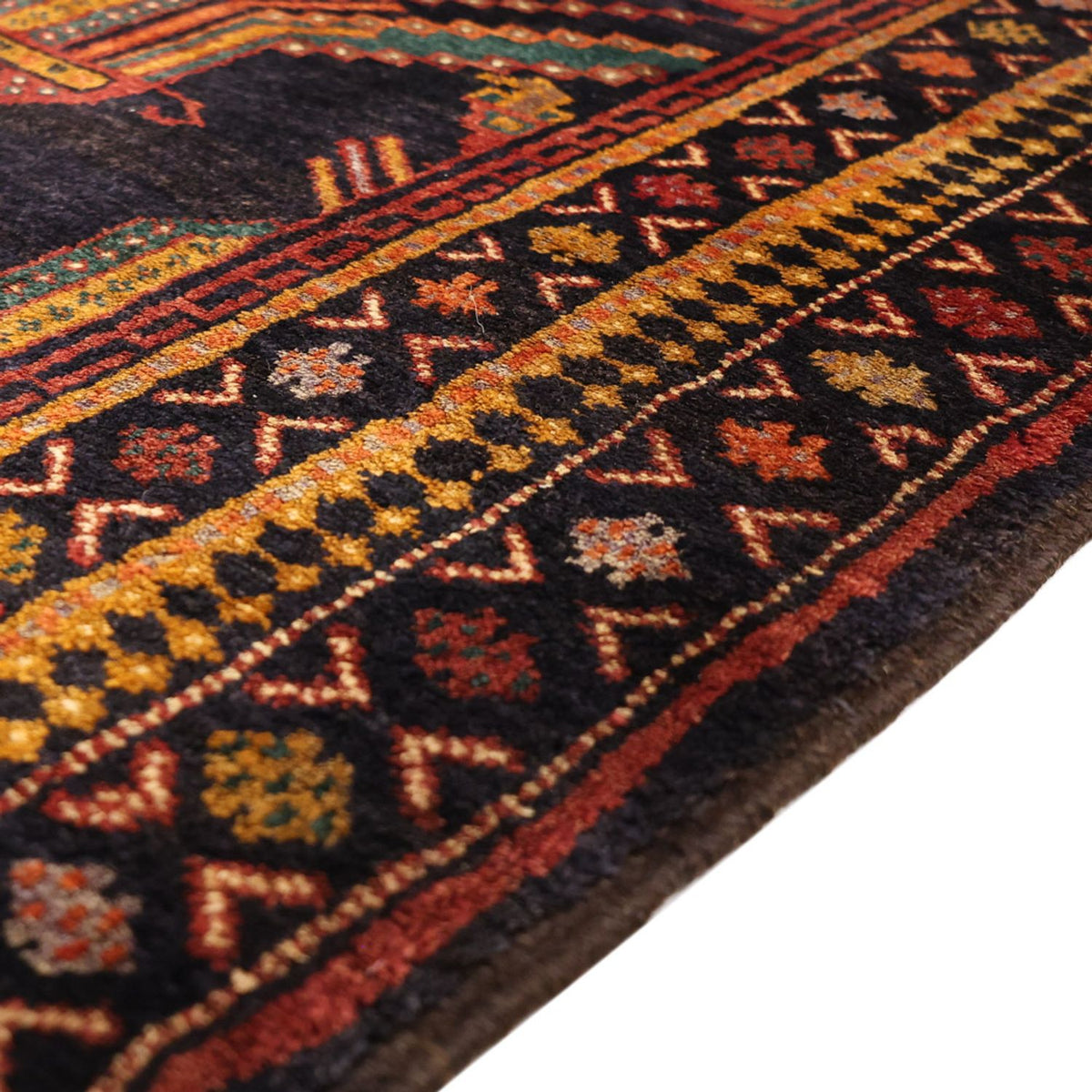 Alfombra de pasillo Alfombra Belutsch - 274 x 125 cm - azul oscuro