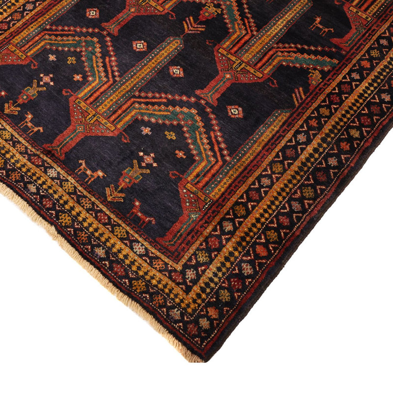 Alfombra de pasillo Alfombra Belutsch - 274 x 125 cm - azul oscuro