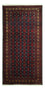 Alfombra de pasillo Alfombra Belutsch - 207 x 106 cm - rojo oscuro
