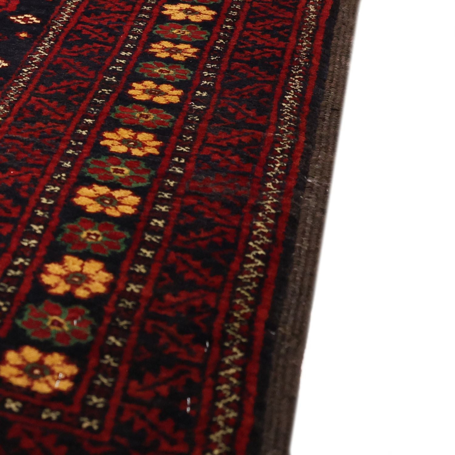 Alfombra de pasillo Alfombra Belutsch - 207 x 106 cm - rojo oscuro