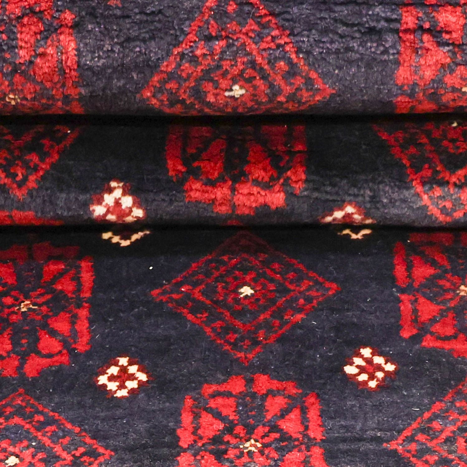 Alfombra de pasillo Alfombra Belutsch - 207 x 106 cm - rojo oscuro