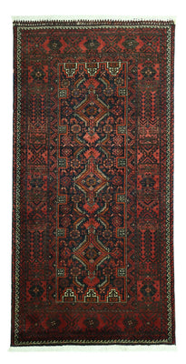 Alfombra de pasillo Alfombra Belutsch - 190 x 99 cm - rojo oscuro