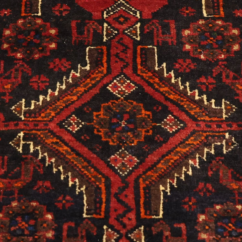 Alfombra de pasillo Alfombra Belutsch - 190 x 99 cm - rojo oscuro