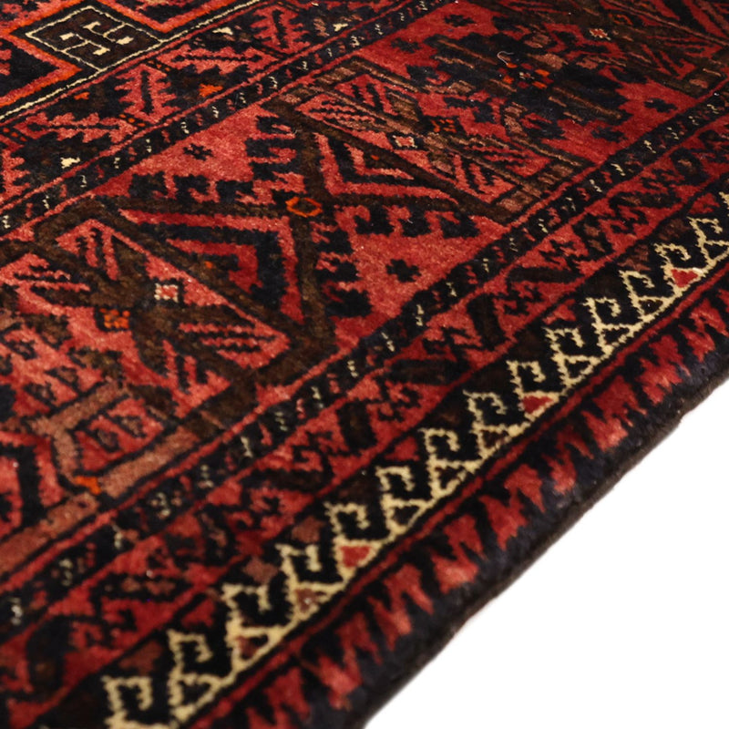 Alfombra de pasillo Alfombra Belutsch - 190 x 99 cm - rojo oscuro