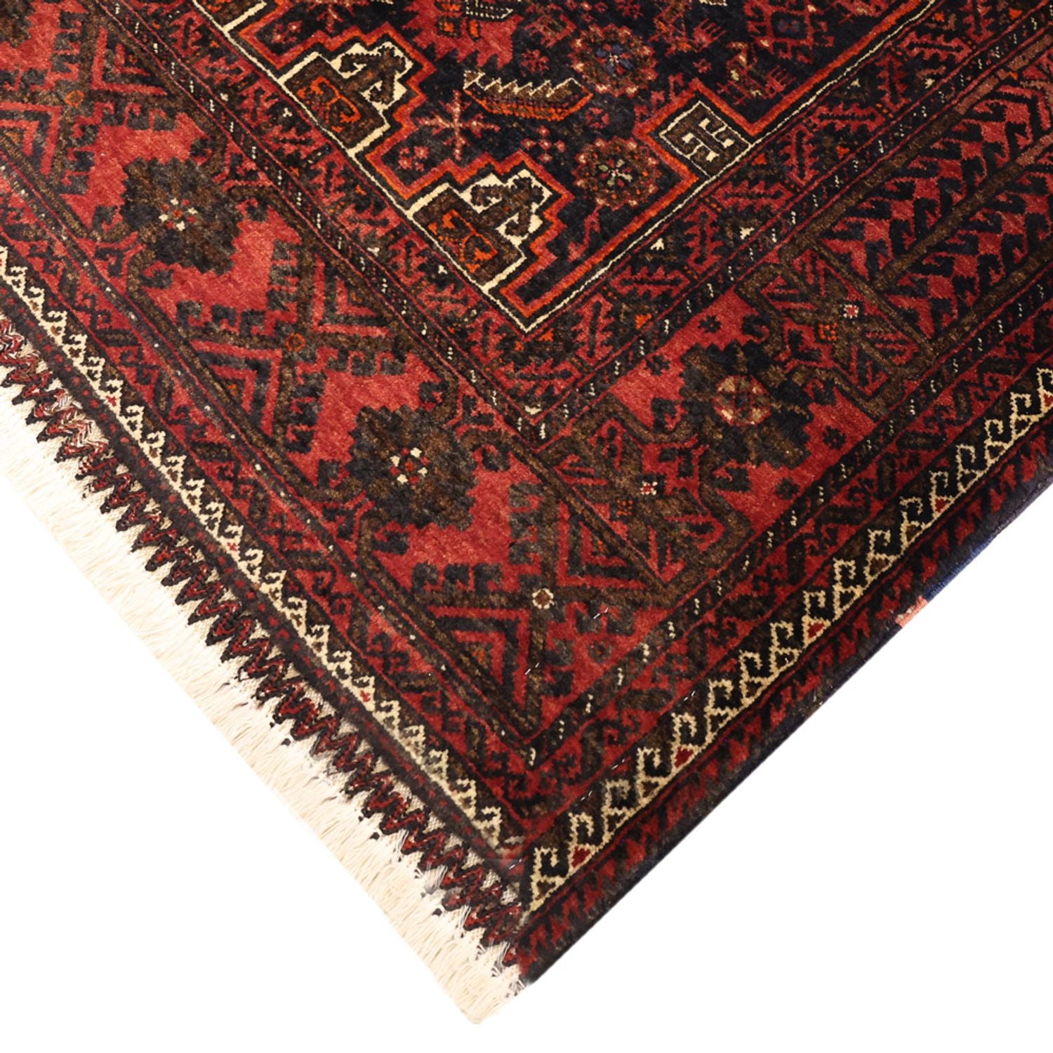Alfombra de pasillo Alfombra Belutsch - 190 x 99 cm - rojo oscuro